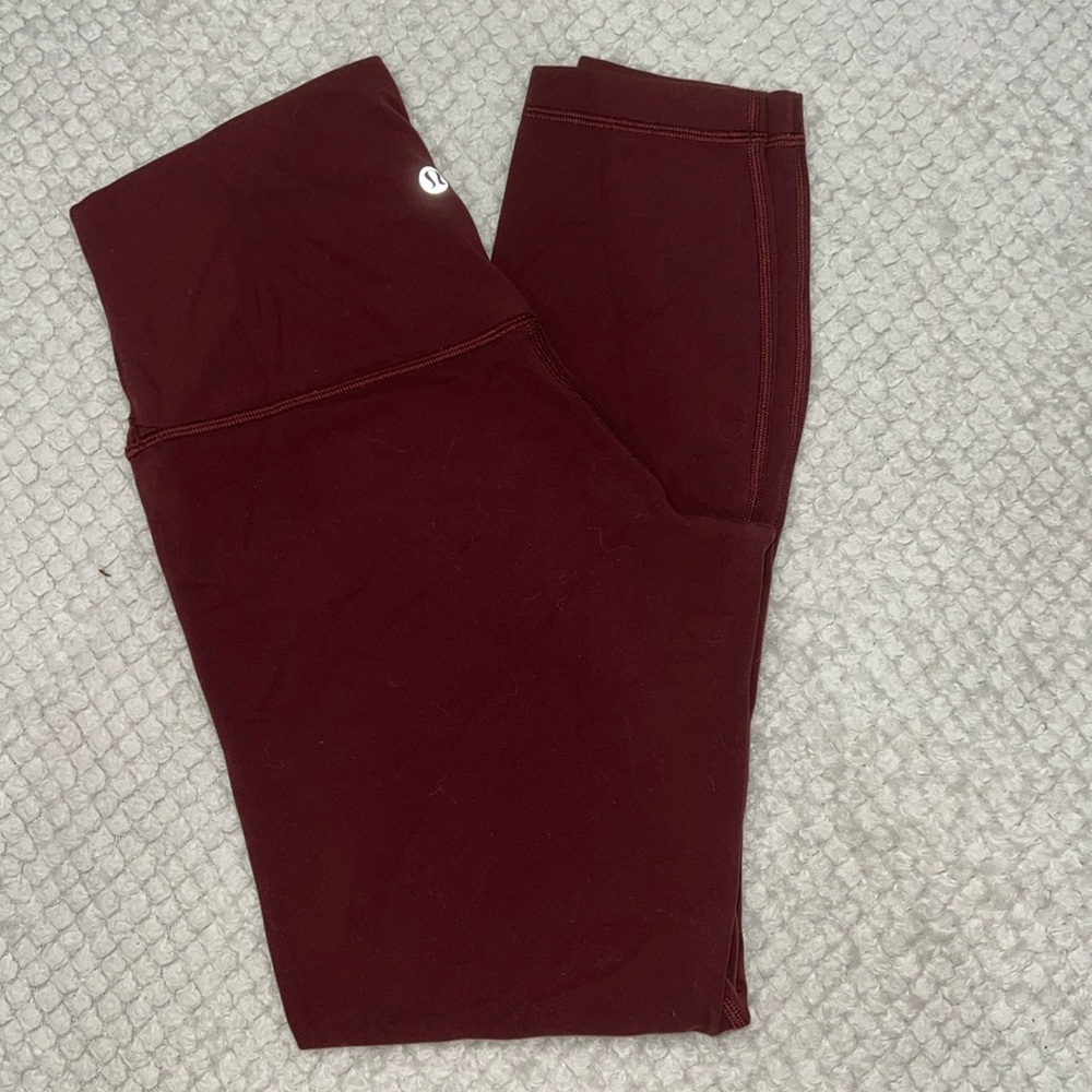 Lululemon Align leggings 25’ (maroon)